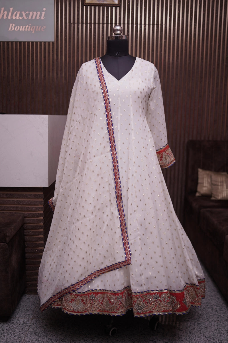 Pearl Elegance Anarkali