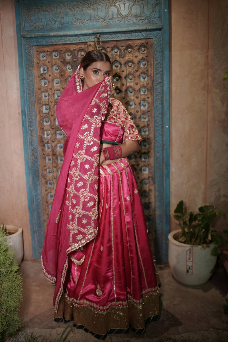 Fuchsia Grace Lehenga