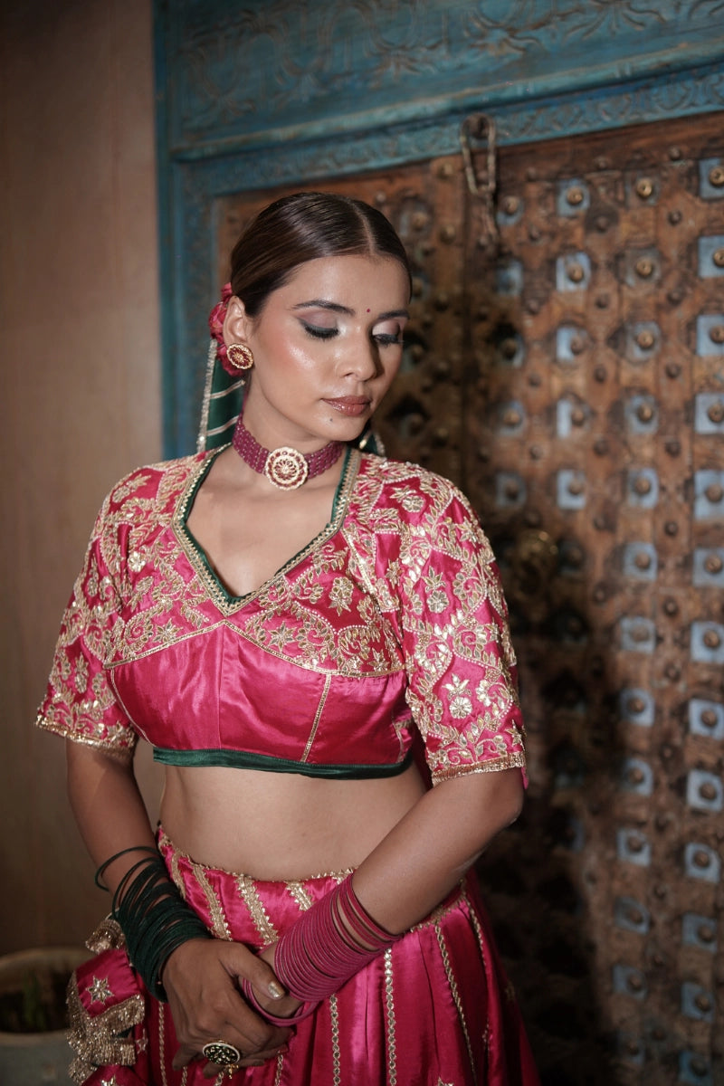 Fuchsia Grace Lehenga