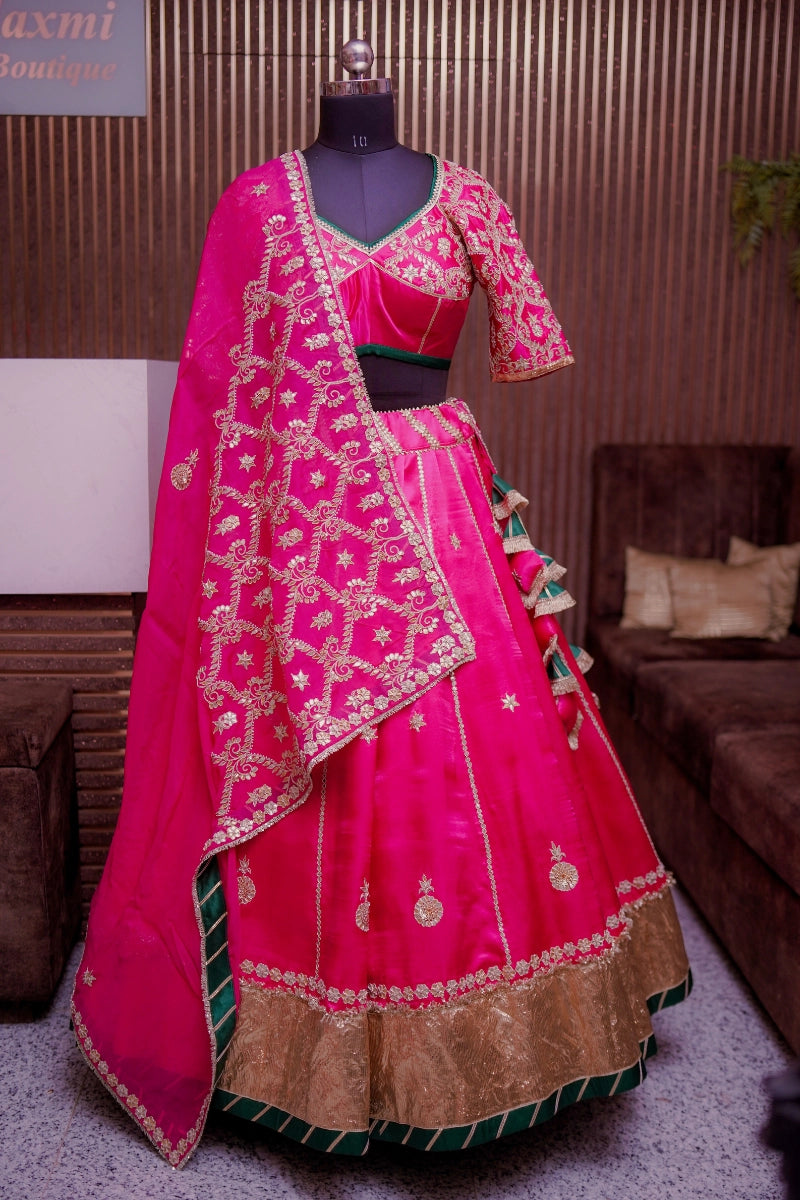 Fuchsia Grace Lehenga