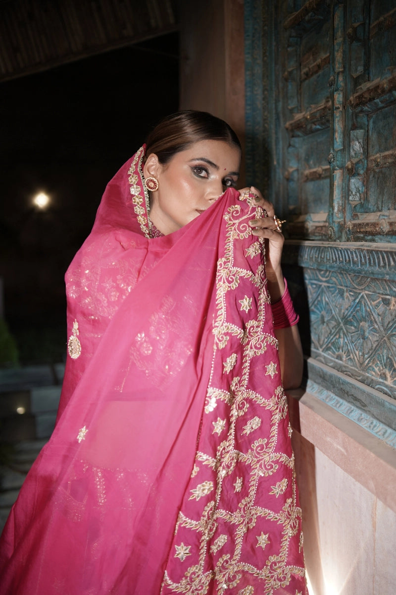 Fuchsia Grace Lehenga
