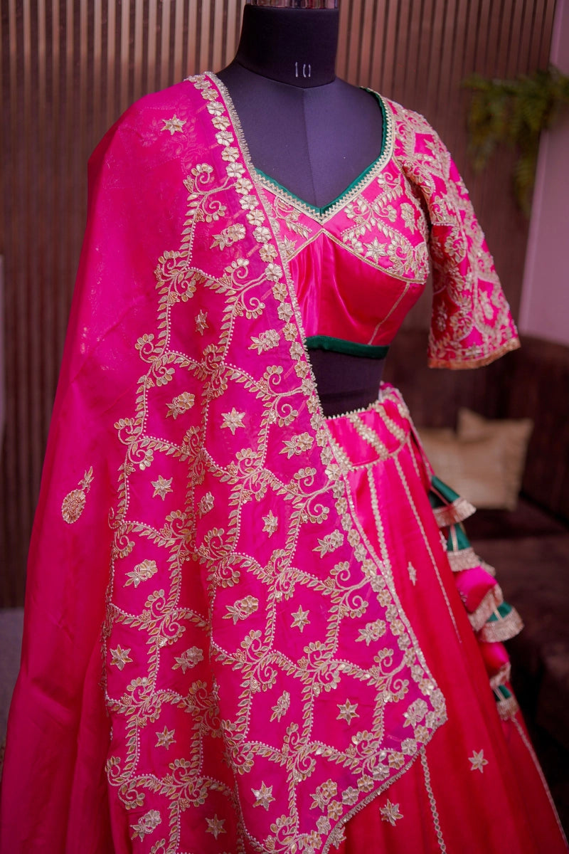 Fuchsia Grace Lehenga