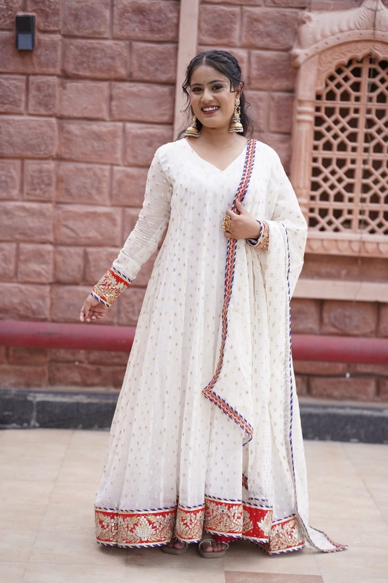Pearl Elegance Anarkali