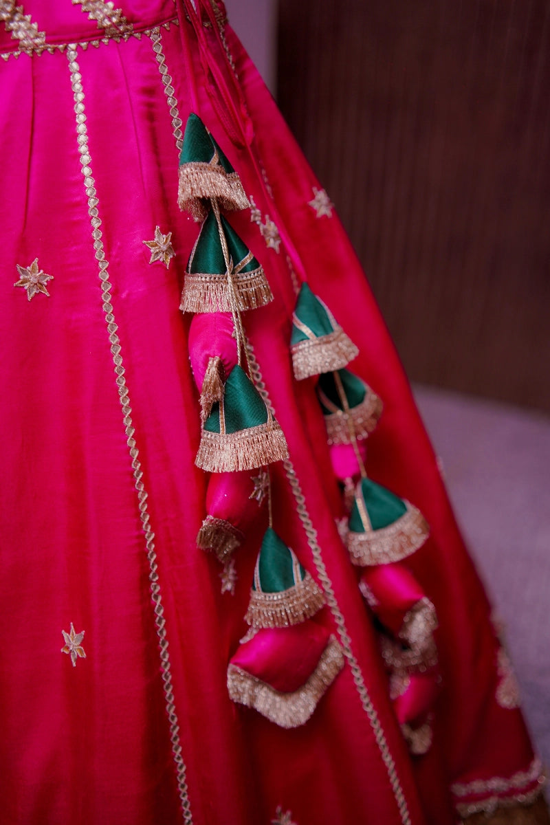 Fuchsia Grace Lehenga