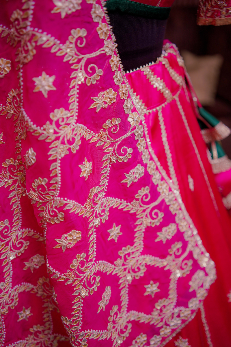 Fuchsia Grace Lehenga