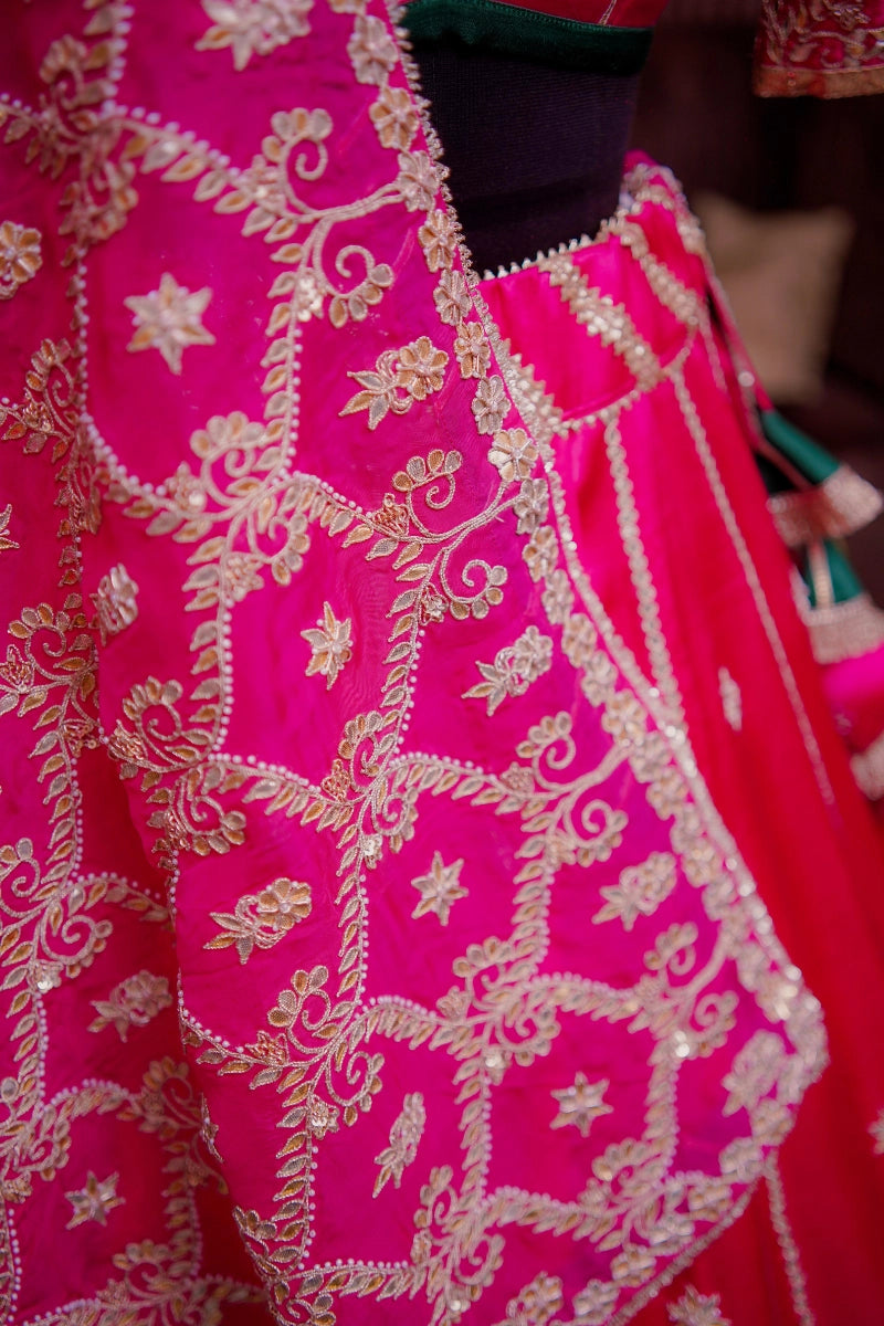 Fuchsia Grace Lehenga
