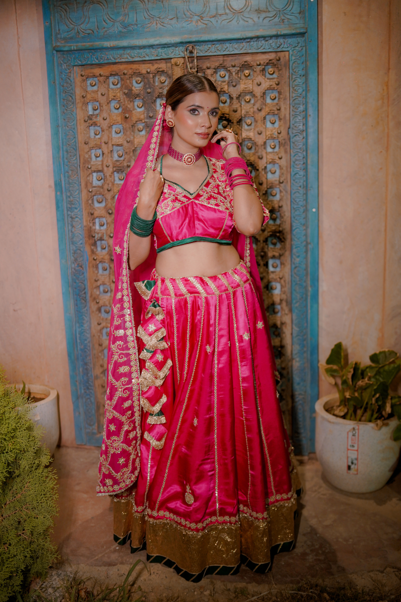 Fuchsia Grace Lehenga