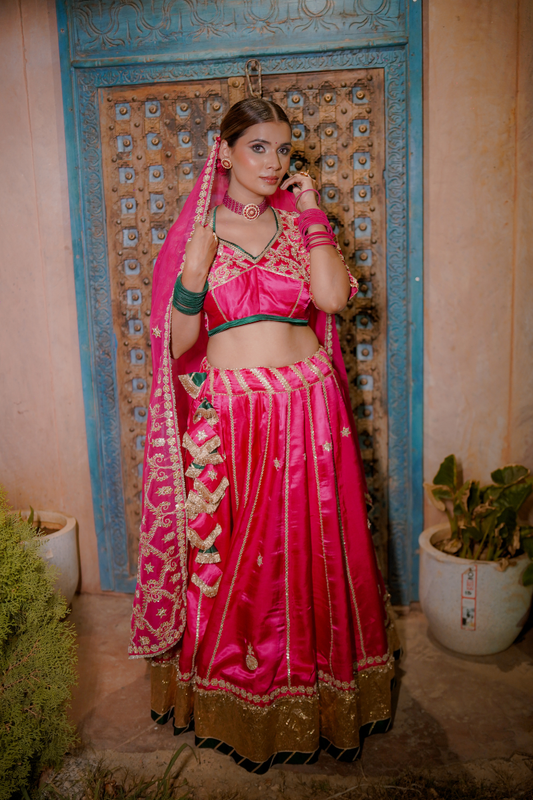 Fuchsia Grace Lehenga